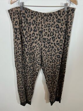 NWOT Sweet Lovely By Jen Leopard Print Joggers | Size 2XL